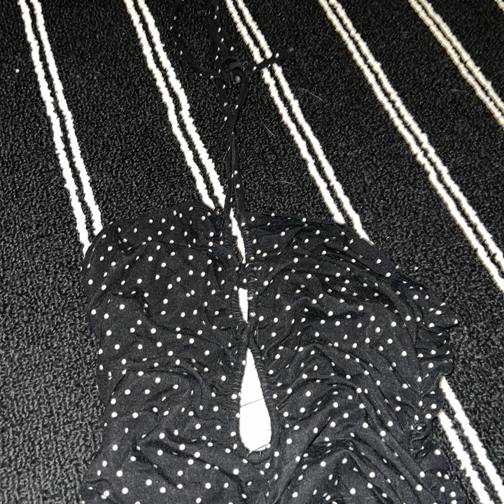Reformation Dixon Black and White Polka Dot Mini Dress - Picture 5 of 6